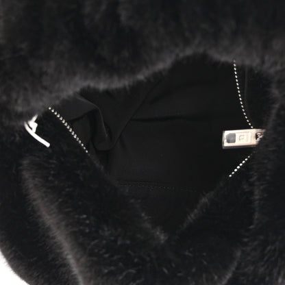 Alexander Wang Faux Fur Small Scrunchie Bag Black 5 of 9