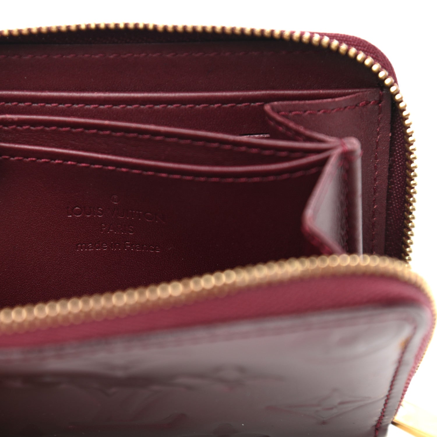 Louis Vuitton Vernis Zippy Coin Purse Wallet Rouge Fauviste 6 of 11