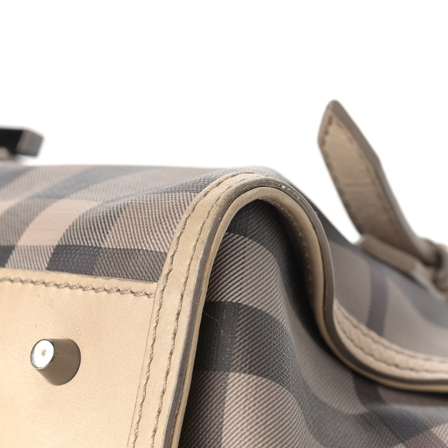Burberry Smoked Check Satchel Trench 24 of 26