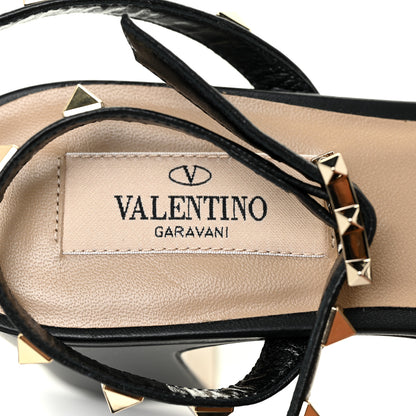Valentino Garavani Calfskin Rockstud 35/75mm Platform Sandals 37 Black 10 of 12