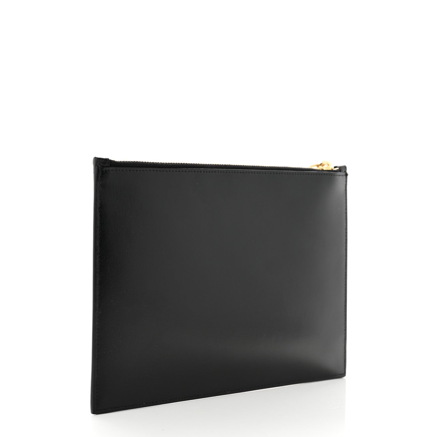 Saint Laurent Calfskin Medium Zip Clutch Black 3 of 7