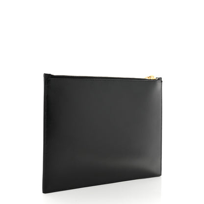Saint Laurent Calfskin Medium Zip Clutch Black 3 of 7
