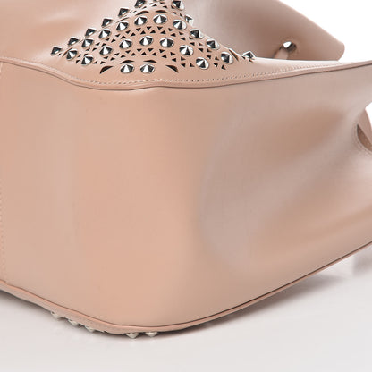 Alaia Calfskin Vienne Studded Rose-Marie 19 Bag Sable 8 of 8