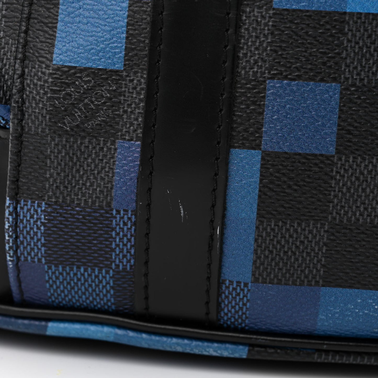 Damier Graphite Pixel Christopher PM Backpack Blue