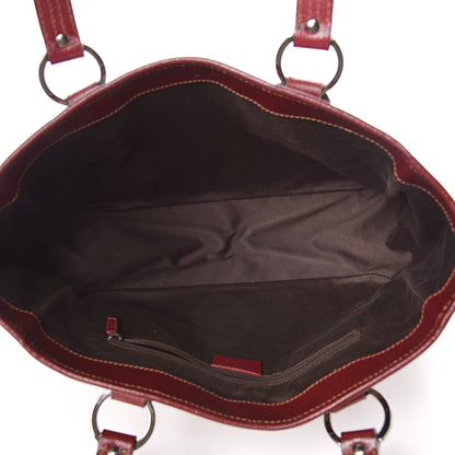 Gucci Monogram Medium Tote Red 5 of 13