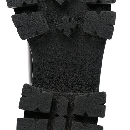 Prada Spazzolato Rois Monolith Chelsea 55mm Ankle Boots 37.5 Black 8 of 16