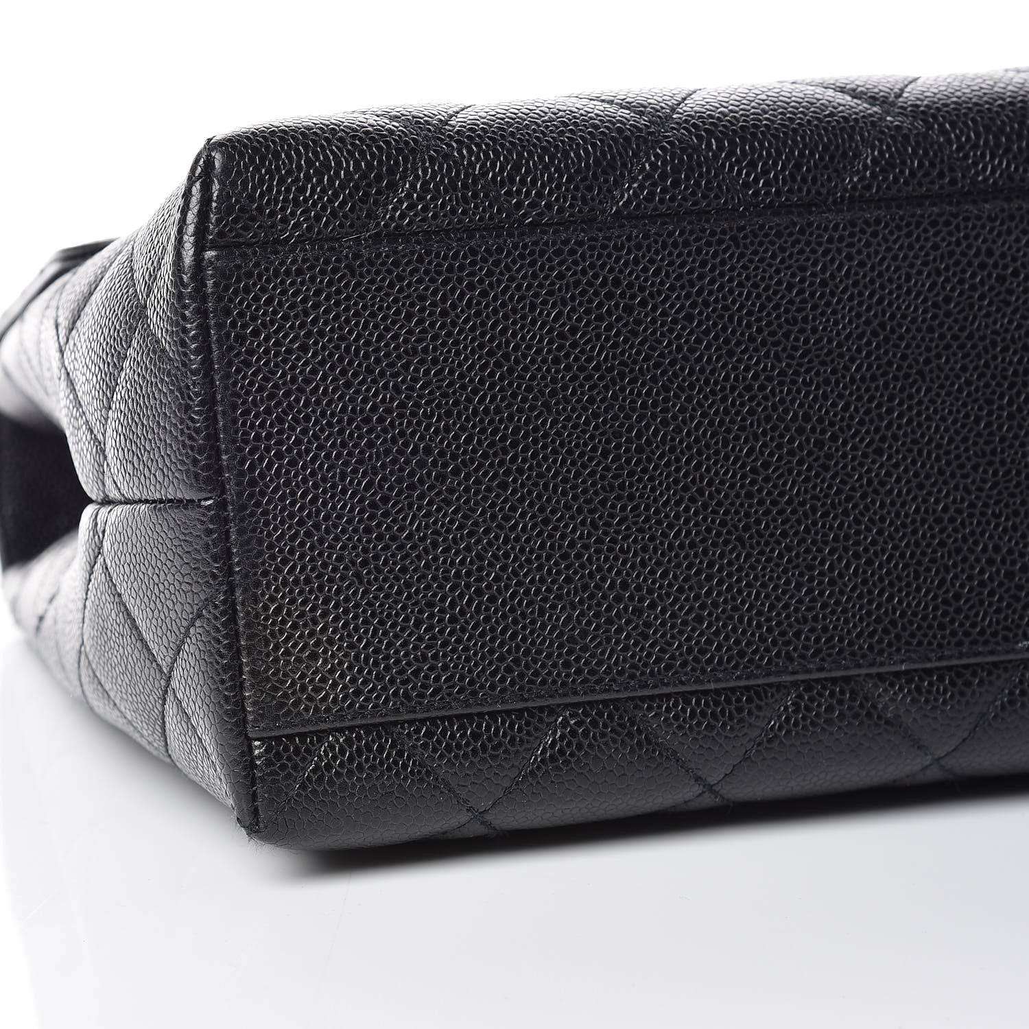 Chanel Caviar Quilted Jumbo Kelly Flap Black 9 of 11