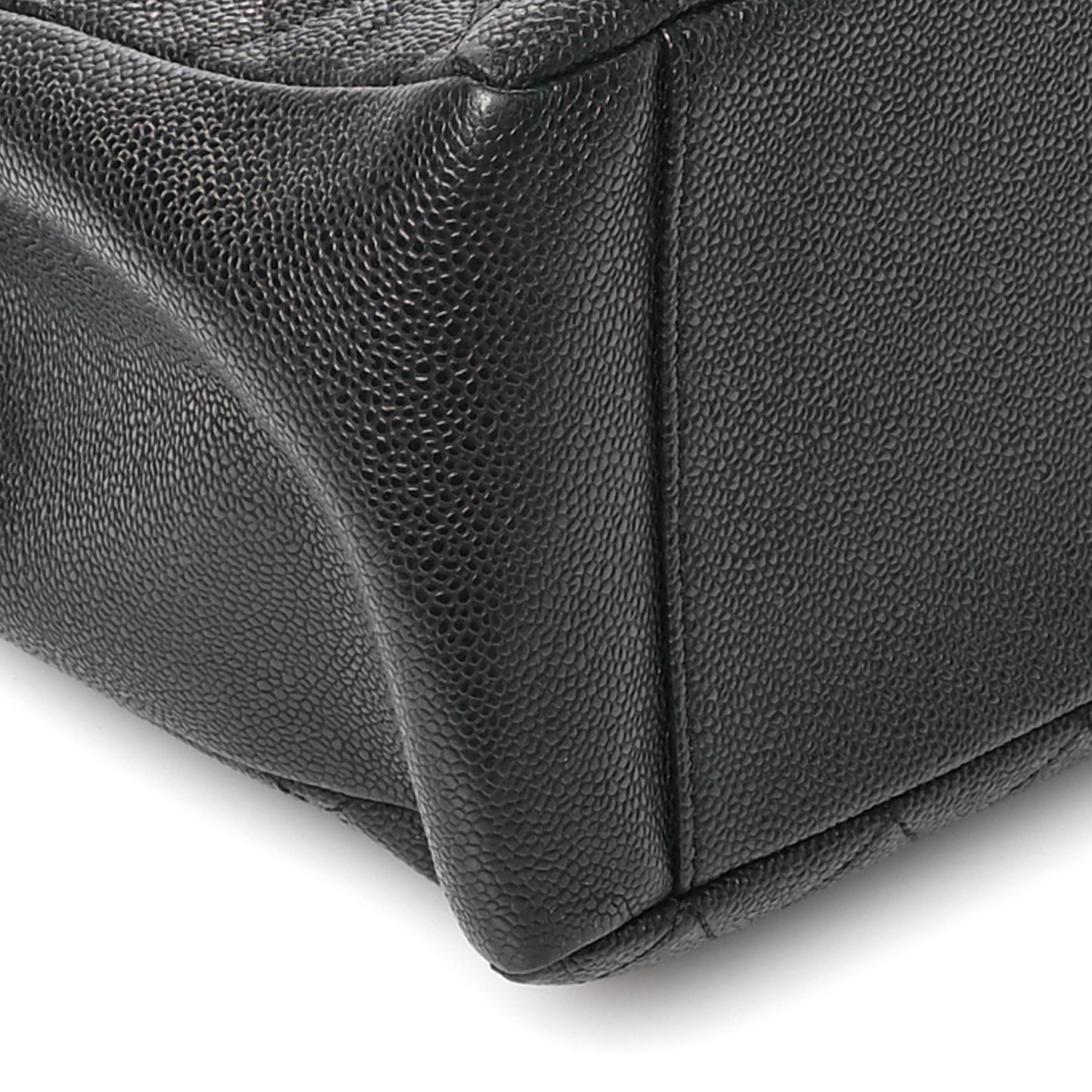 Caviar Quilted Grand Shopping Tote GST Black