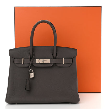 Hermes Togo Birkin 30 Etain 14 of 14