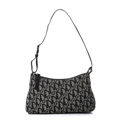 Christian Dior Monogram Shoulder Bag Pochette Black 1 of 9