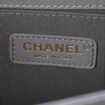 Chanel Caviar Quilted Medium Boy Flap Grey 6 of 7