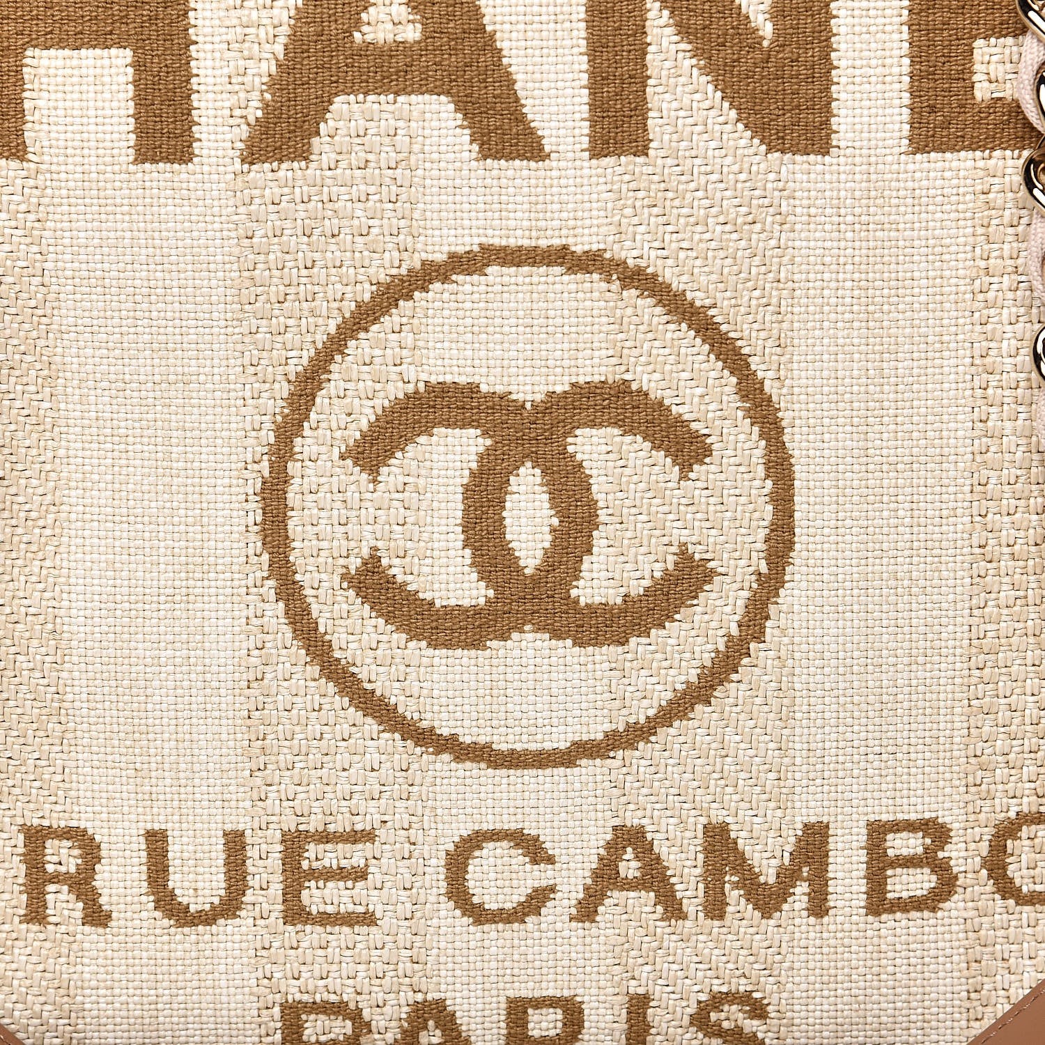 Chanel Mixed Fibers Striped Large Deauville Tote Beige 10 of 10