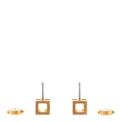 Hermes Gold Plated Cage d'H Earrings 3 of 5