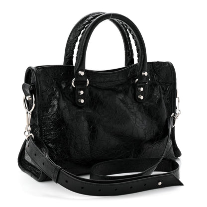 Balenciaga Agneau Arena Silver Hardware Small Le City Black 3 of 10