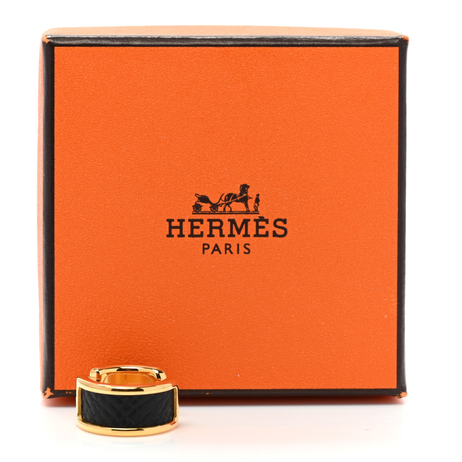 Hermes Epsom Olympe Ear Cuff PM Black 5 of 5