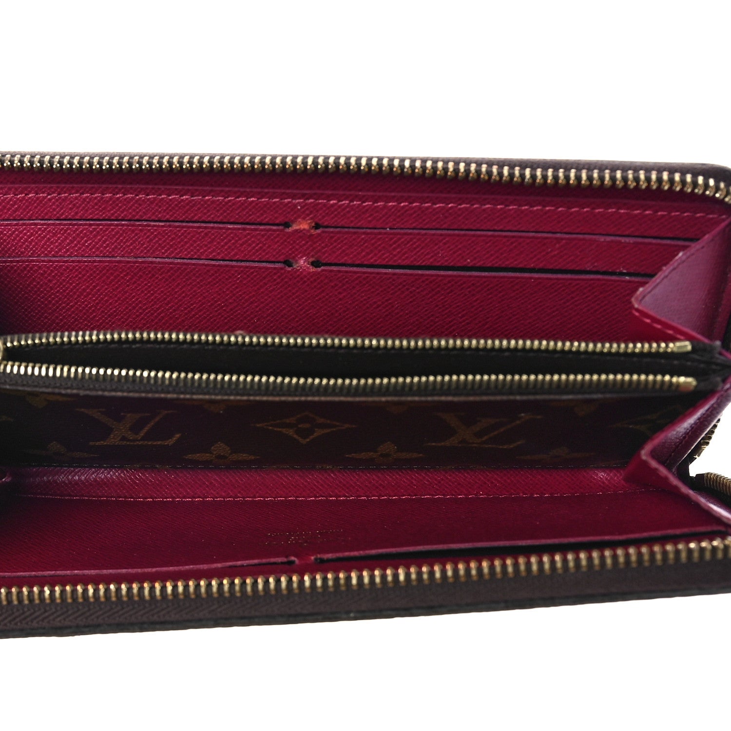 Louis Vuitton Monogram Clemence Wallet Fuchsia 5 of 10