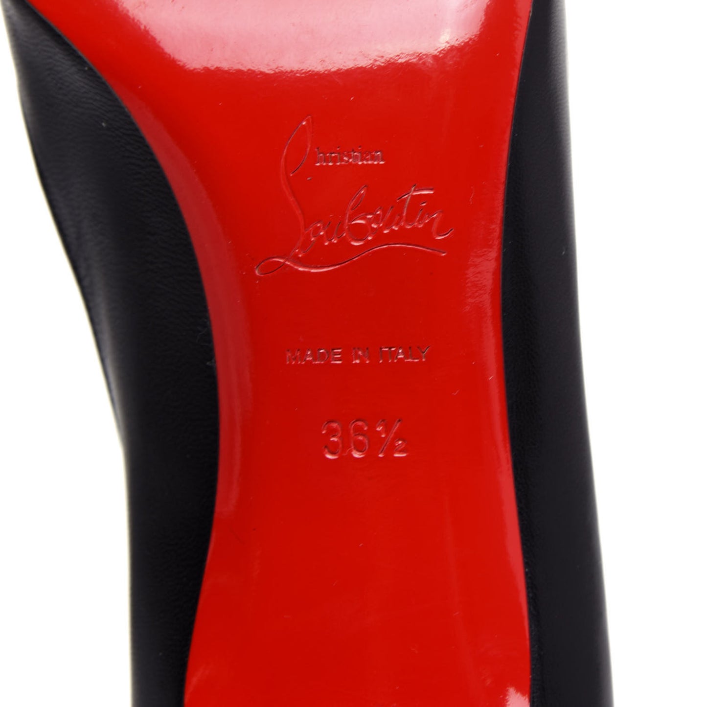 Shiny Nappa Simple 70 Pumps 36.5 Black
