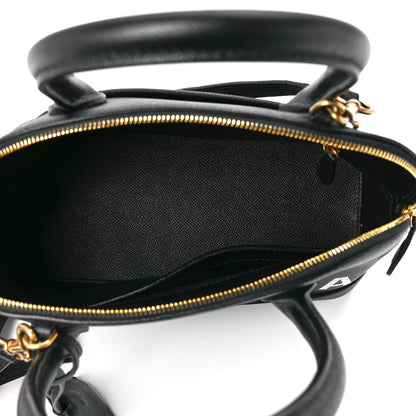 Balenciaga Signature Grained Calfskin Logo S Ville Top Handle Bag Black 5 of 12