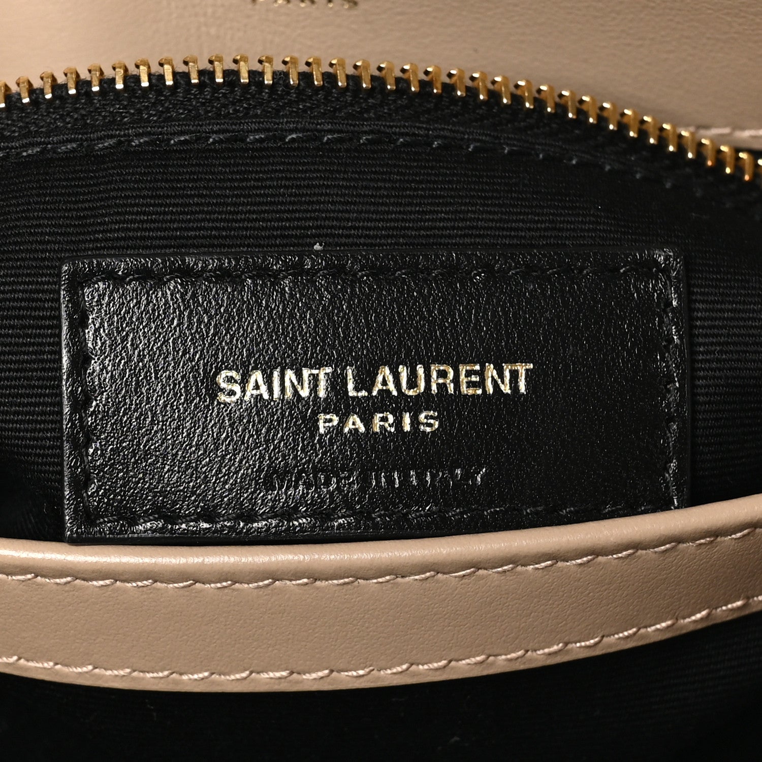 Saint Laurent Calfskin Y Quilted Monogram Toy Loulou Crossbody Bag Dark Beige 6 of 10
