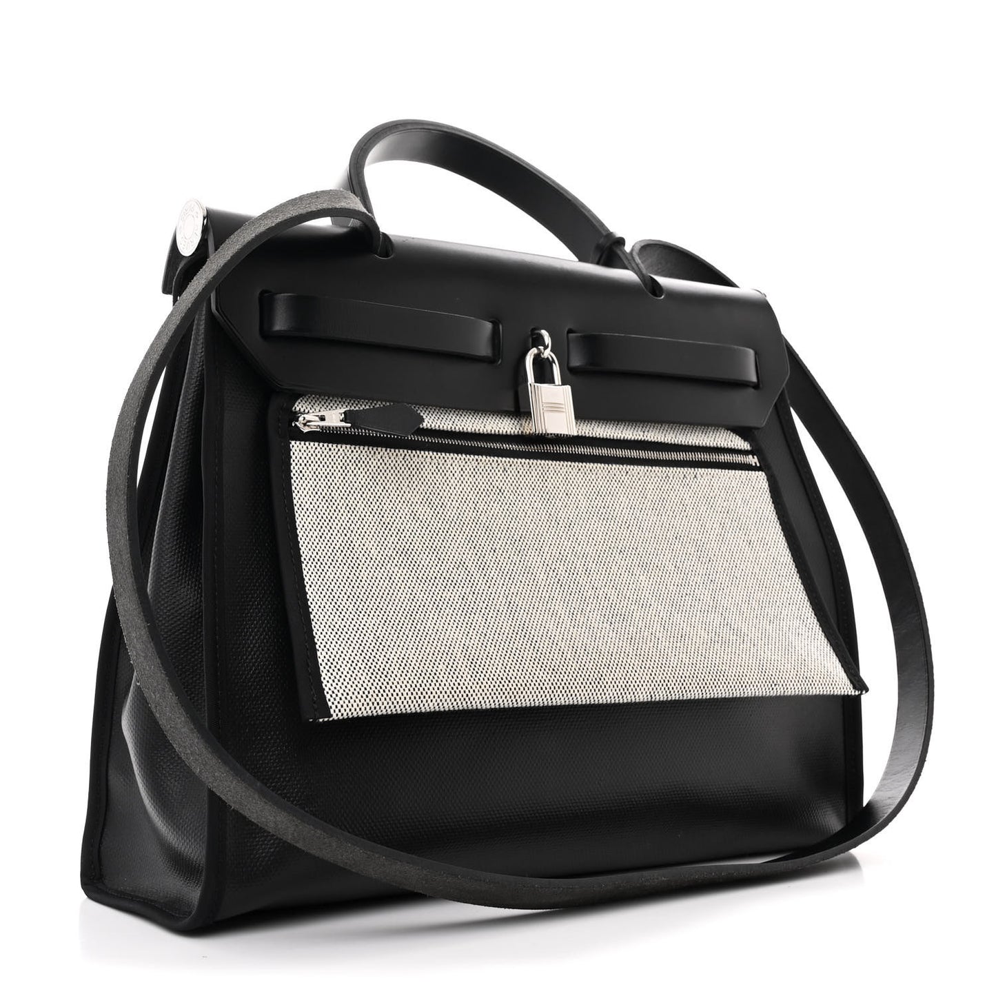 Toile H Berline Vache Hunter Herbag Zip PM 31 Black Ecru
