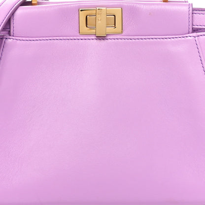 Fendi Nappa Stacked Bar Mini Peekaboo Iconic Satchel Violetta 8 of 11