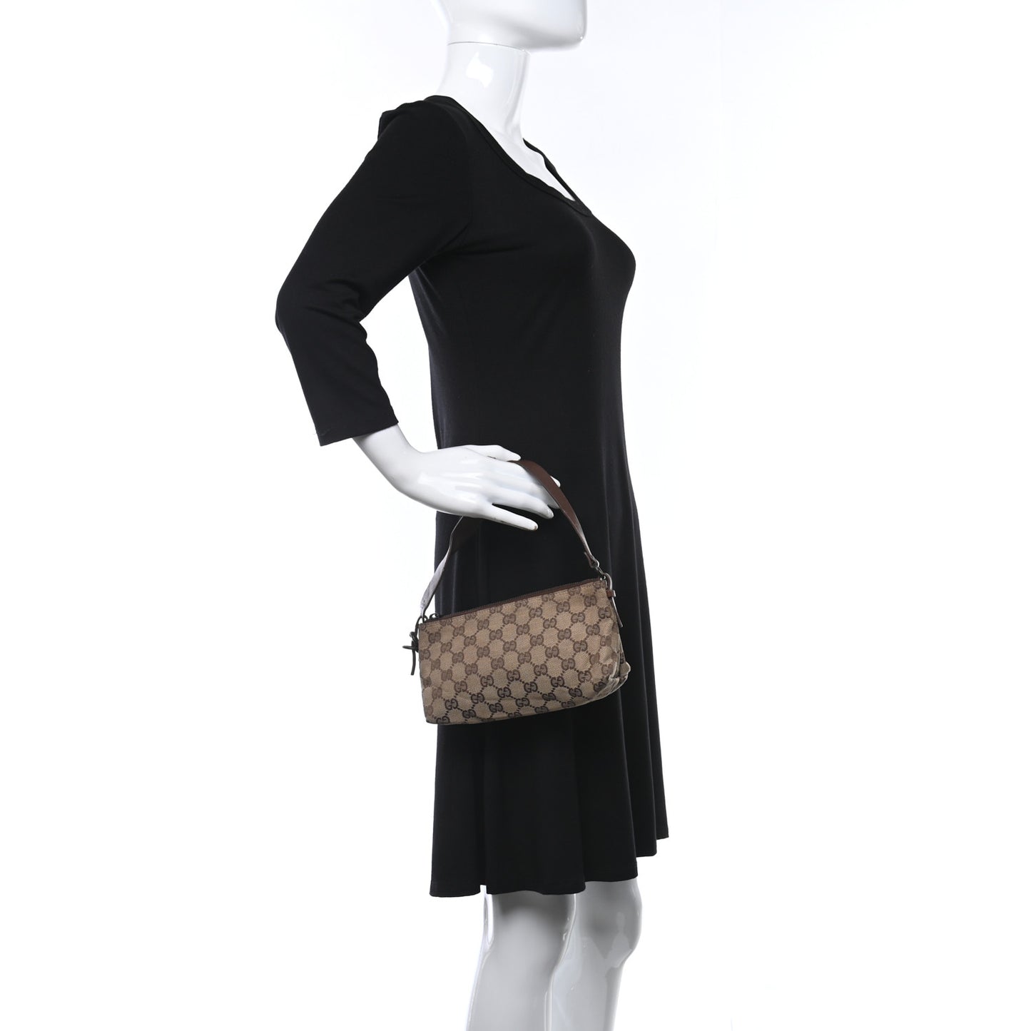 Monogram Small Pochette Brown