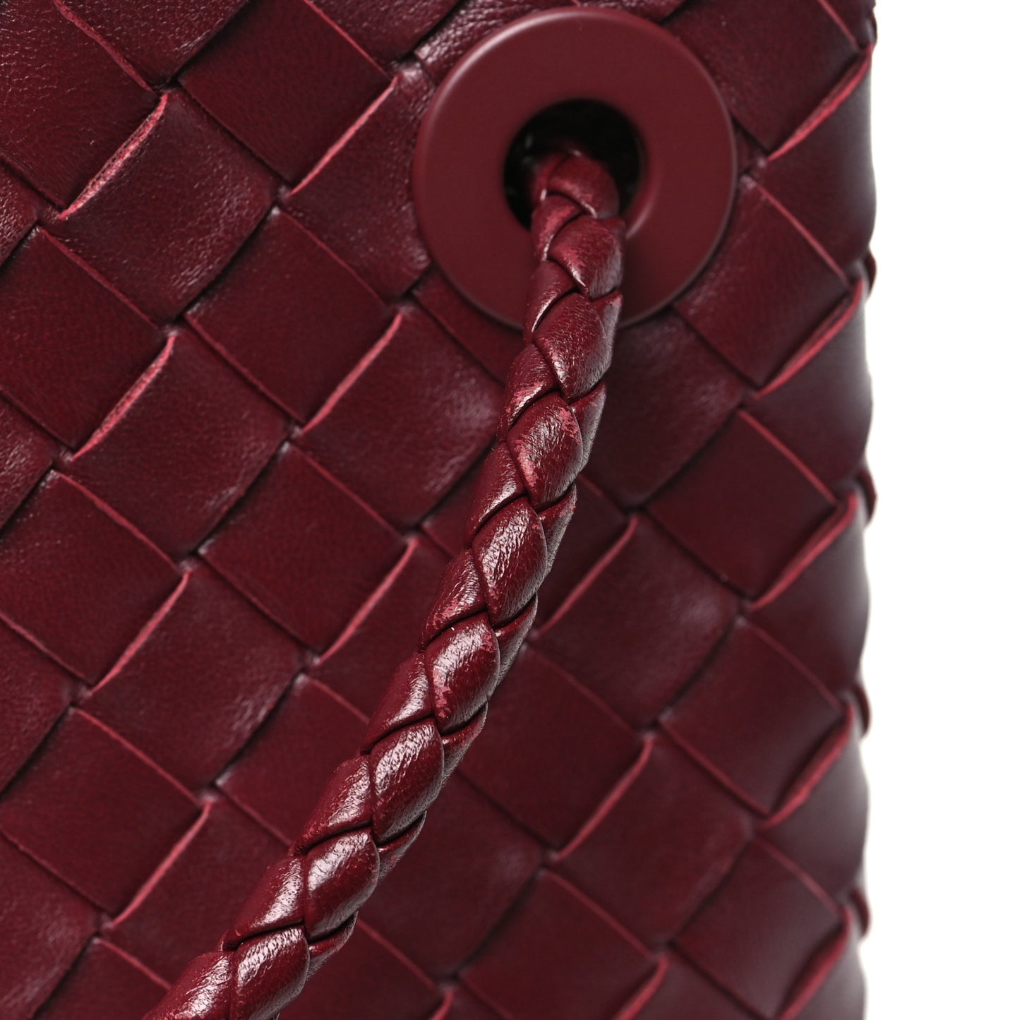 Nappa Intrecciato Small Andiamo Shoulder Bag Barolo