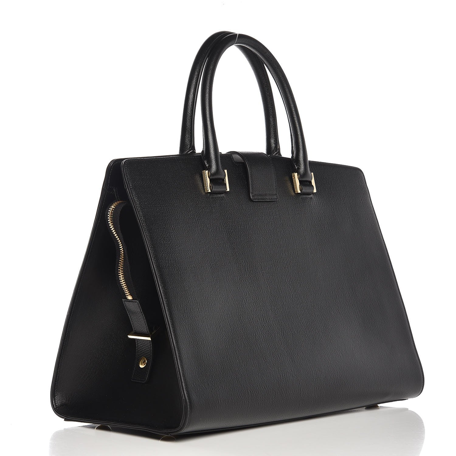 Saint Laurent Textured Calfskin Medium Classic Y Cabas Black 3 of 7