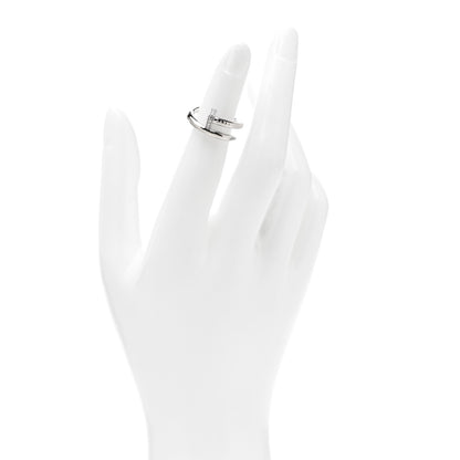 Cartier 18K White Gold Diamond Juste Un Clou Ring 49 4.75 2 of 7