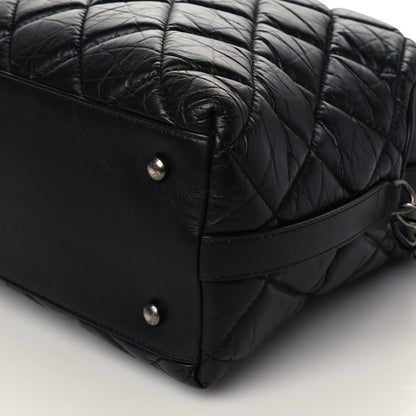 Chanel Aged Calfskin Small Bowling Bag Black 9 of 9