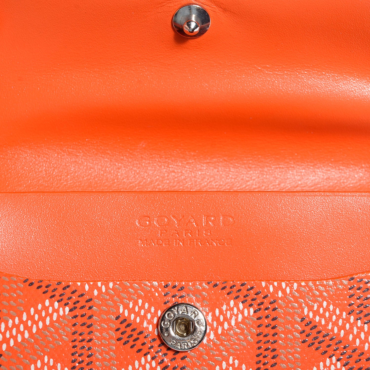 Goyard Goyardine Coin Purse Wallet Orange 6 of 7