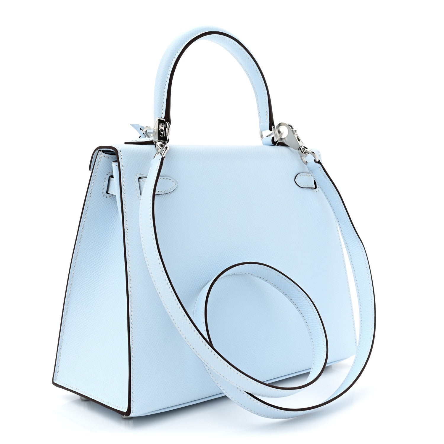Hermes Epsom Kelly Sellier 25 Bleu Brume 3 of 9
