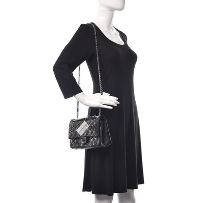 Chanel Calfskin Quilted Spoon Charms Brasserie 2.55 Reissue 225 Flap Black 2 of 13