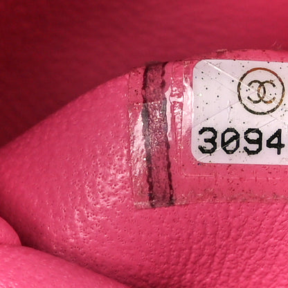 Chanel Caviar Quilted Lizard Embossed Extra Mini Coco Handle Flap Pink 8 of 11
