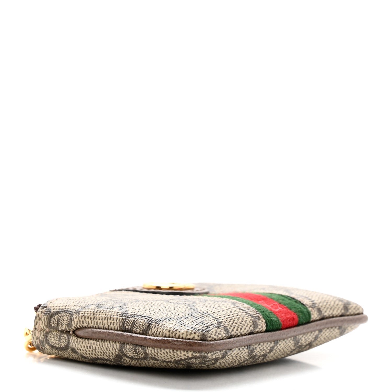 Gucci GG Supreme Monogram Web Ophidia Key Case Beige New Acero 4 of 8