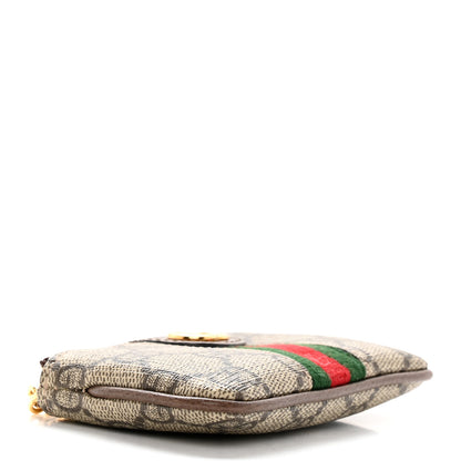 Gucci GG Supreme Monogram Web Ophidia Key Case Beige New Acero 4 of 8