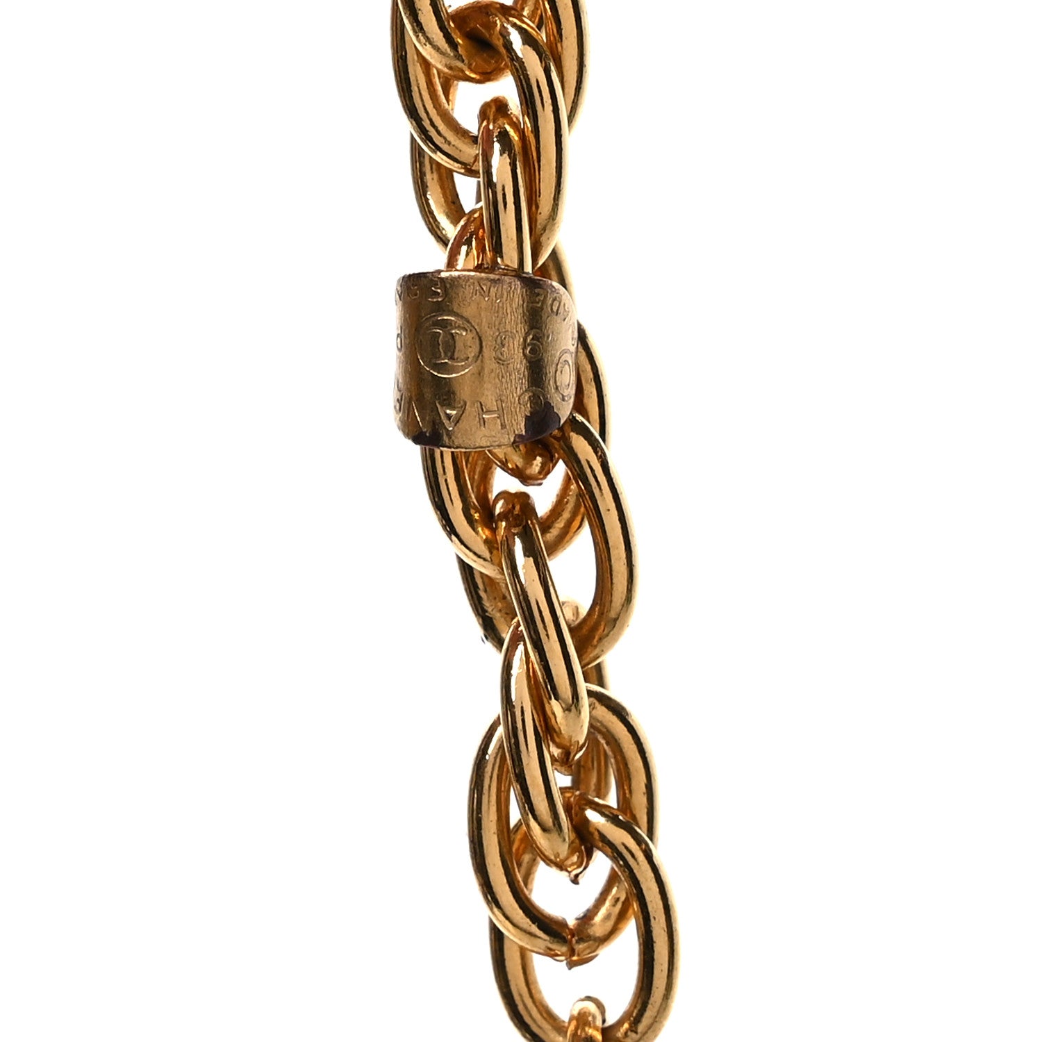 Chanel Metal Chain CC Medallion Belt Gold 3 of 5