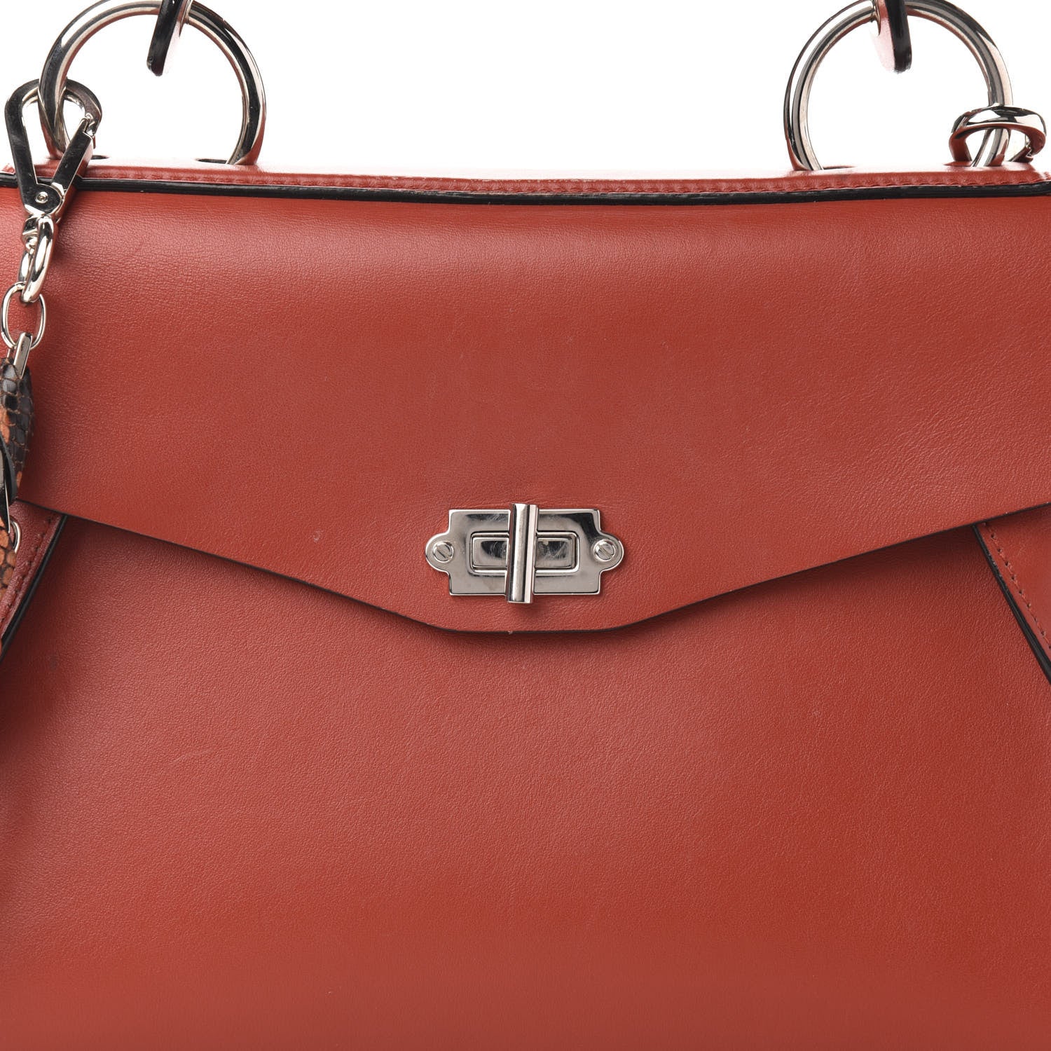 Proenza Schouler Calfskin Medium Hava Top Handle Bag Brick 5 of 11