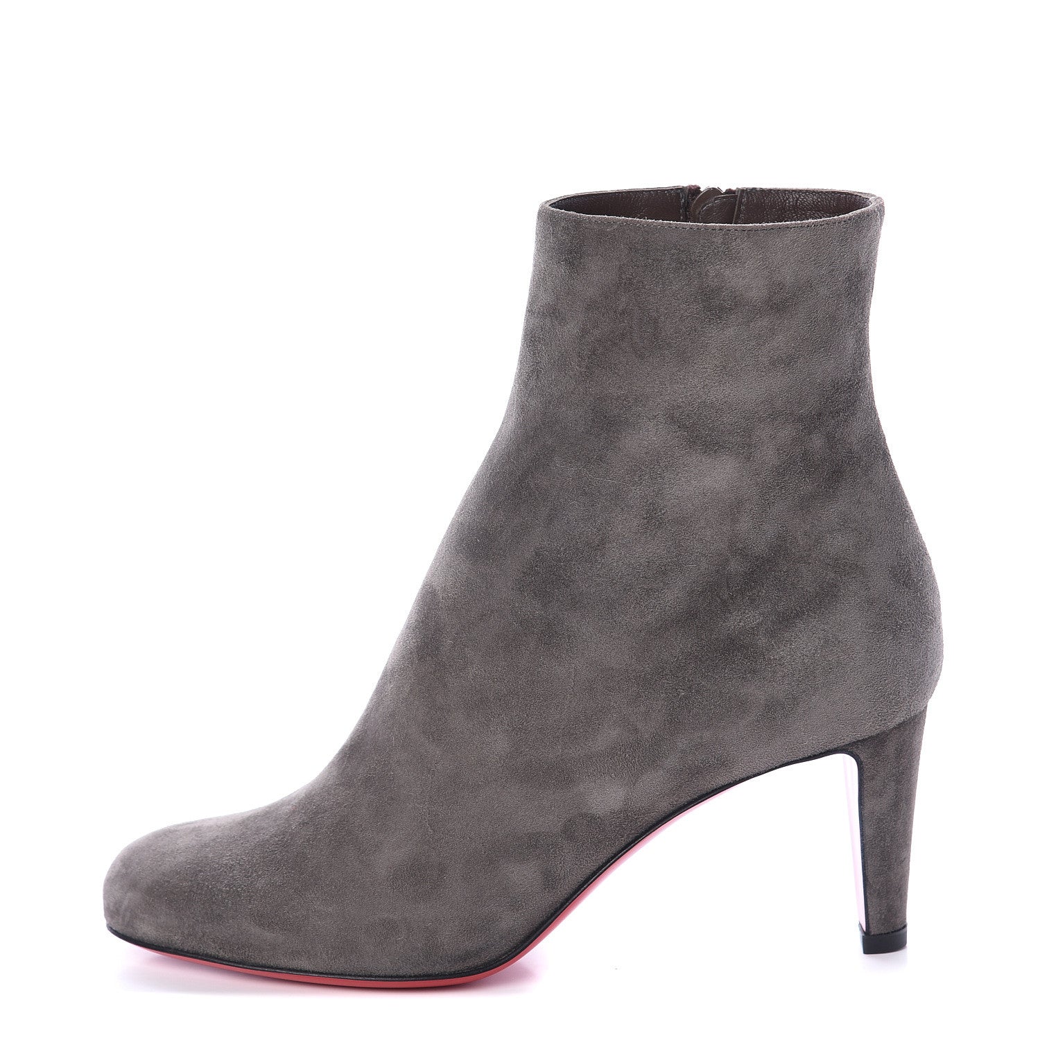 Christian Louboutin Suede Top 70 Ankle Boots 36.5 Grey 1 of 7