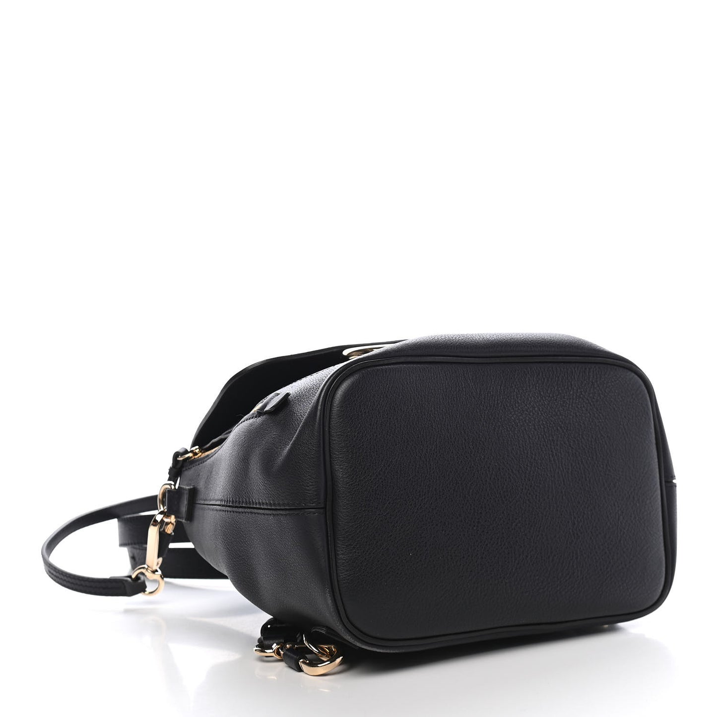 Suede Calfskin Small Faye Backpack Black