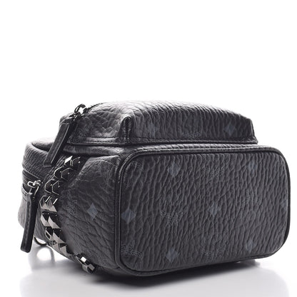MCM Visetos Side Stud X-Mini Stark Bebe Boo Backpack Black 4 of 9