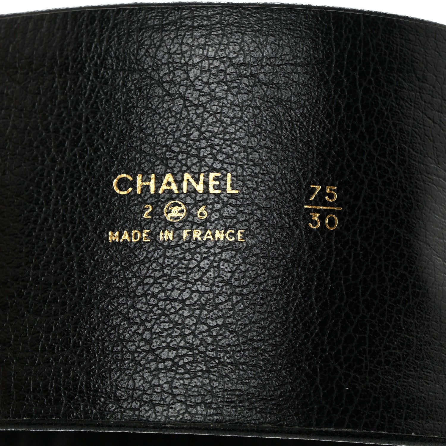 Chanel Lambskin CC Medallion Chain Belt 75 30 Black 3 of 5