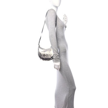 Fendi Rock Millenium Mini Fendigraphy Hobo Bag Argento 2 of 12