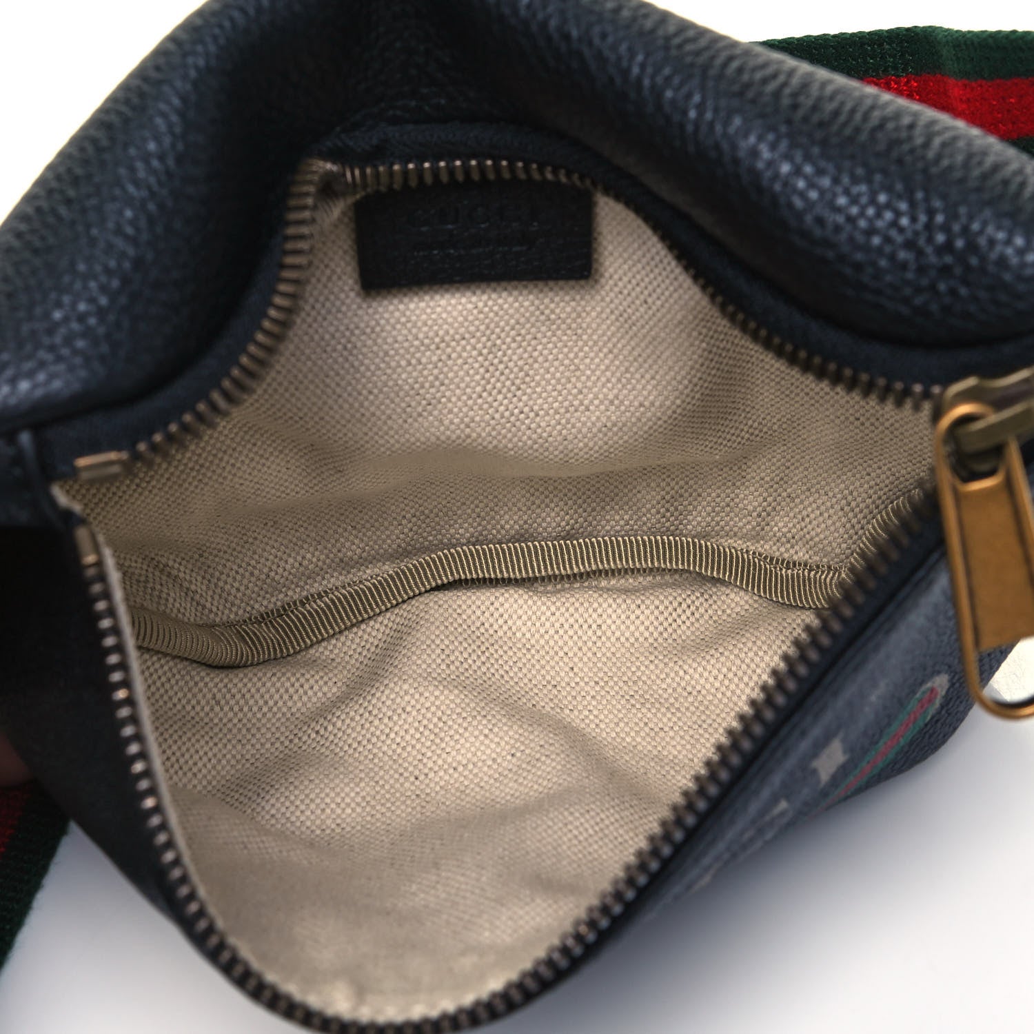 Gucci Grained Calfskin Small Logo Belt Bag Black 7 of 9
