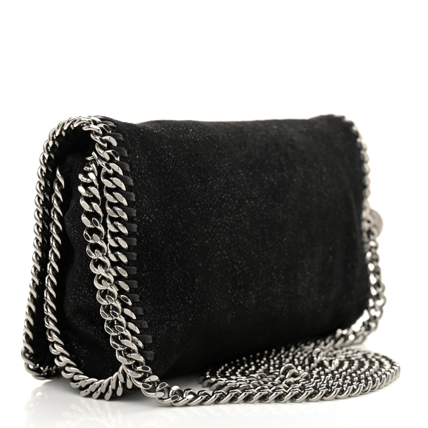 Stella McCartney Shaggy Deer Falabella Crossbody Bag Black 3 of 9