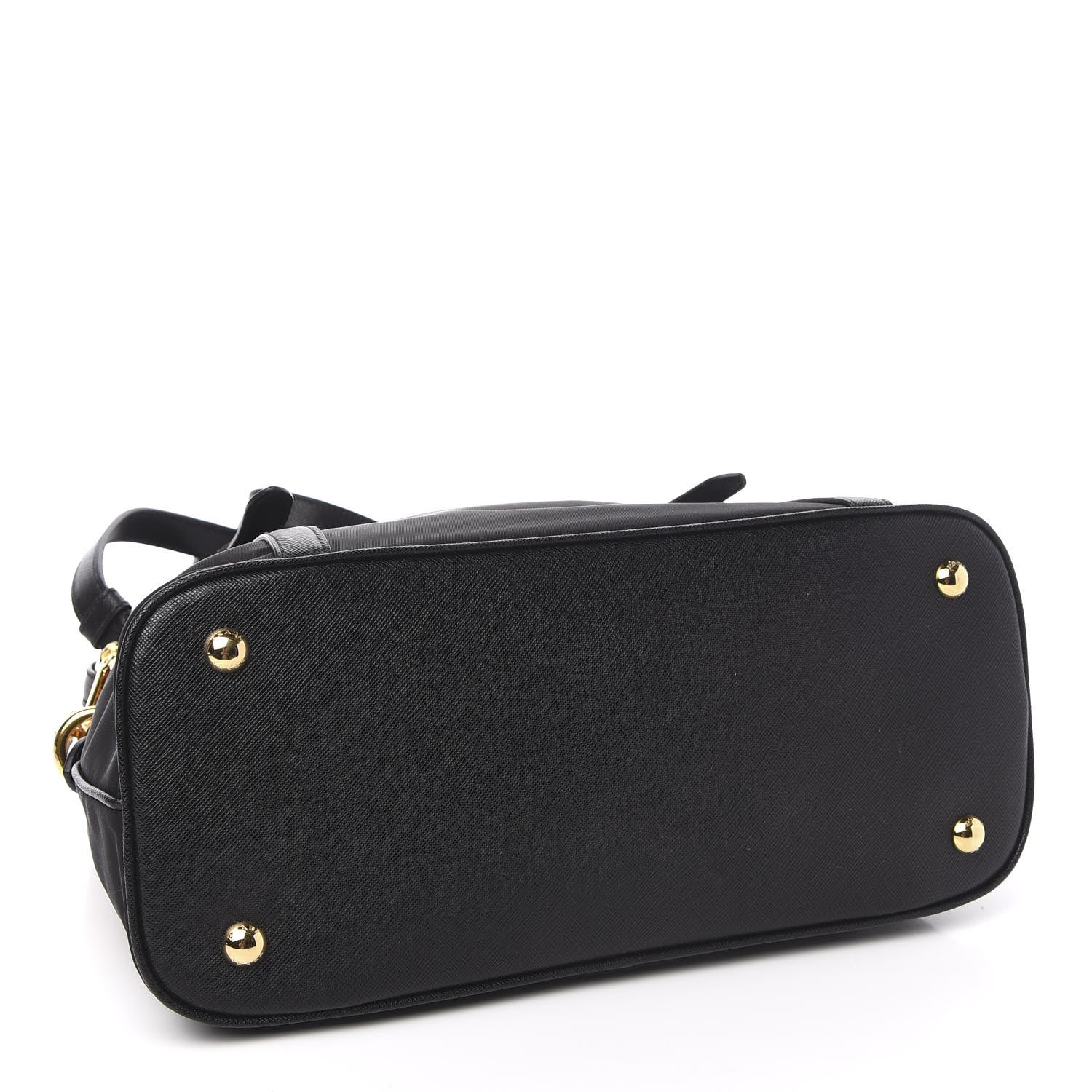 Prada Tessuto Nylon Saffiano Tote Black 5 of 11