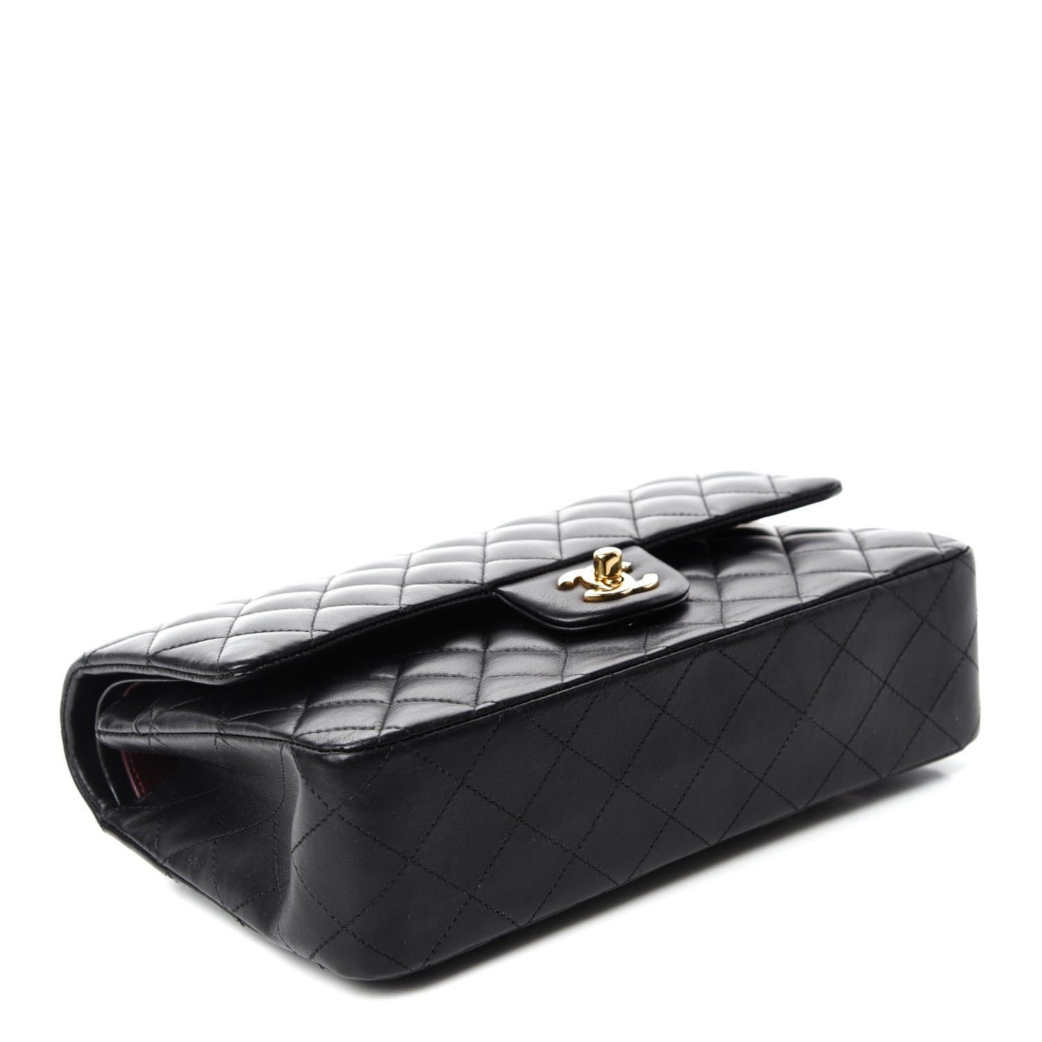 Chanel Lambskin Quilted Medium Double Flap Black 4 of 18