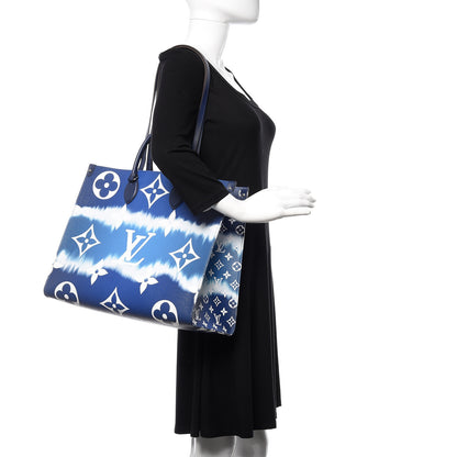 Louis Vuitton Monogram Escale Onthego GM Blue 2 of 11