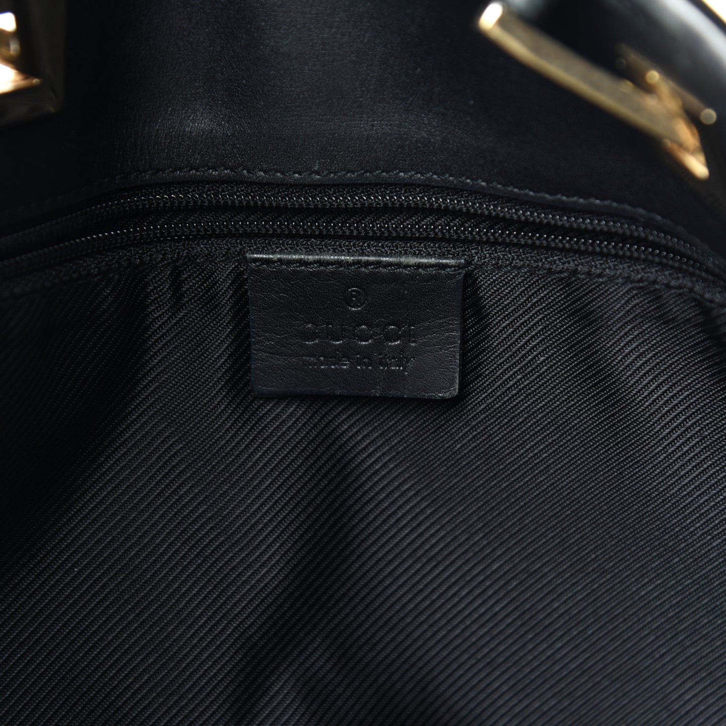 Monogram Large Bucket Tote Black