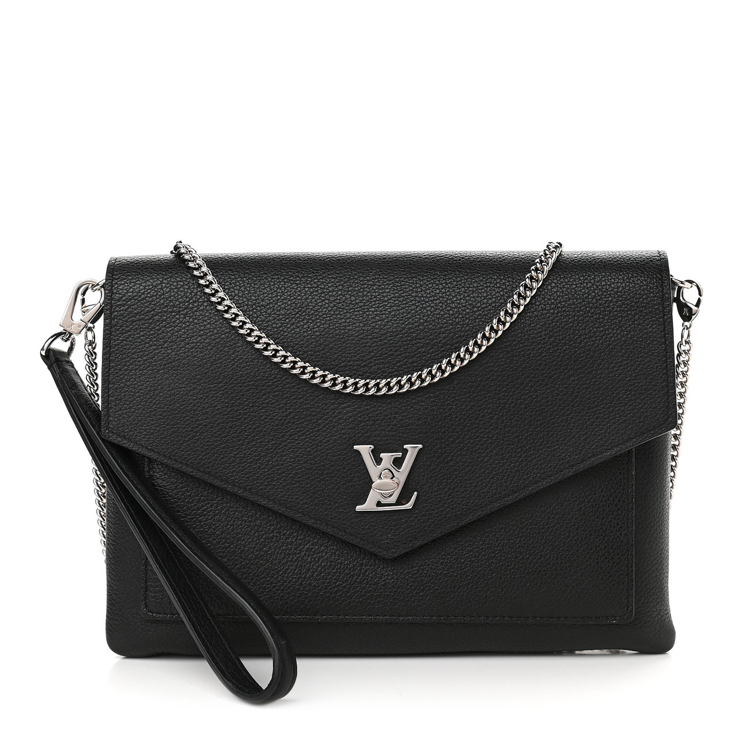Soft Calfskin My Lockme Pochette Black